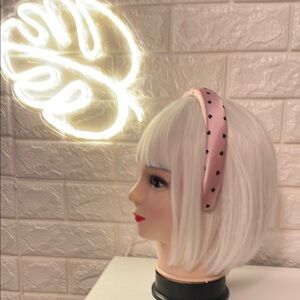 #017. Pink Hearts Headband